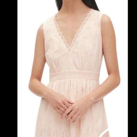 Gap Cottagecore Feminine Eyelet Lace Dress Size Size 10 - Picture 2 of 9